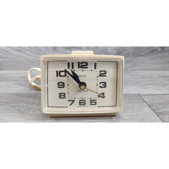 Westclox Dialite VTG Electric Alarm Clock Model 22090-22540 Made in USA-Works - Picture 2 of 11